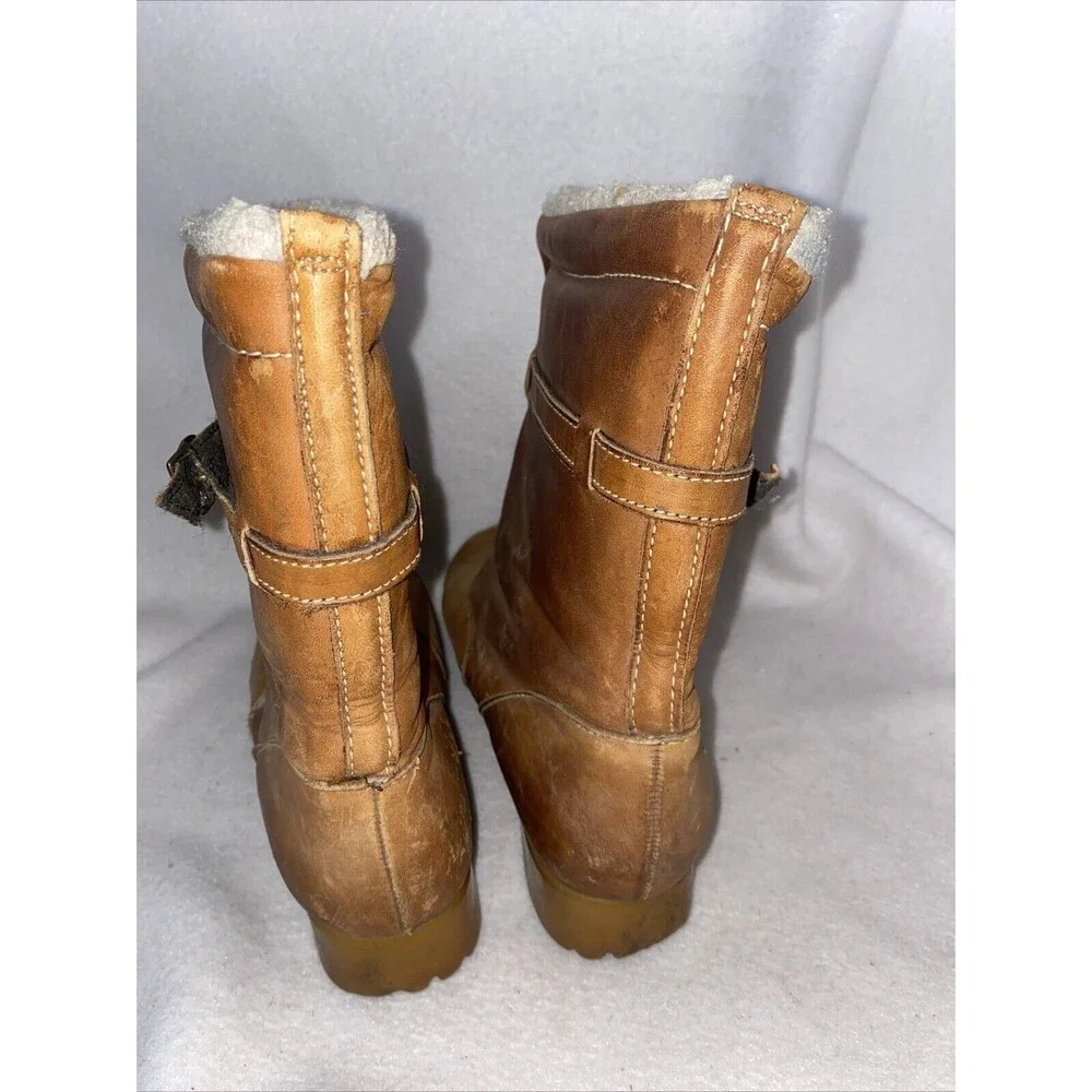 Dexter Dex Vintage Leather 70 Snow Boots Winter Lined Heel Lagen Gorp 8.5 M USA